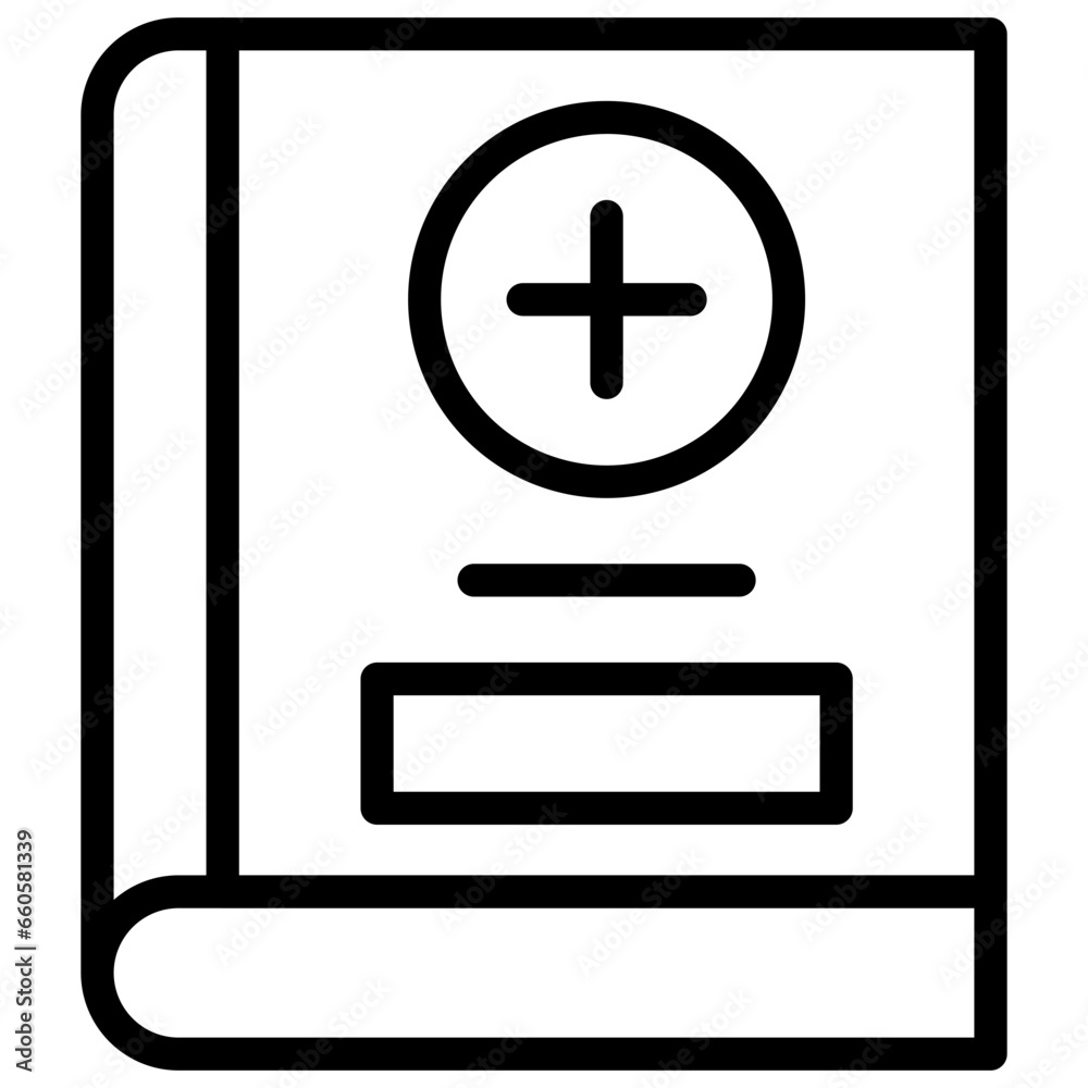 Medical Book Icon Style Medical Book Icon Style