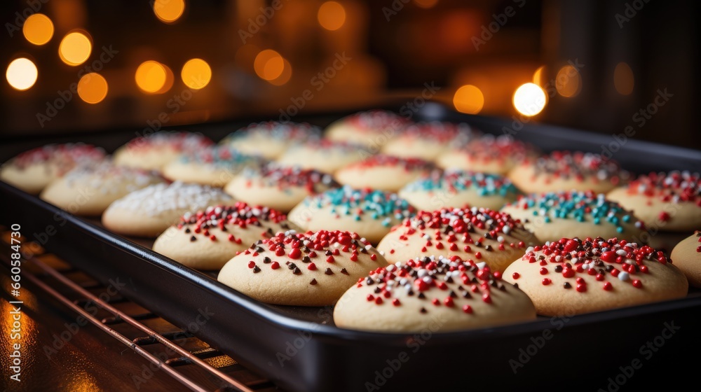 Baking Christmas Cookies - beautiful stock photo Baking Christmas Cookies - beautiful stock photo