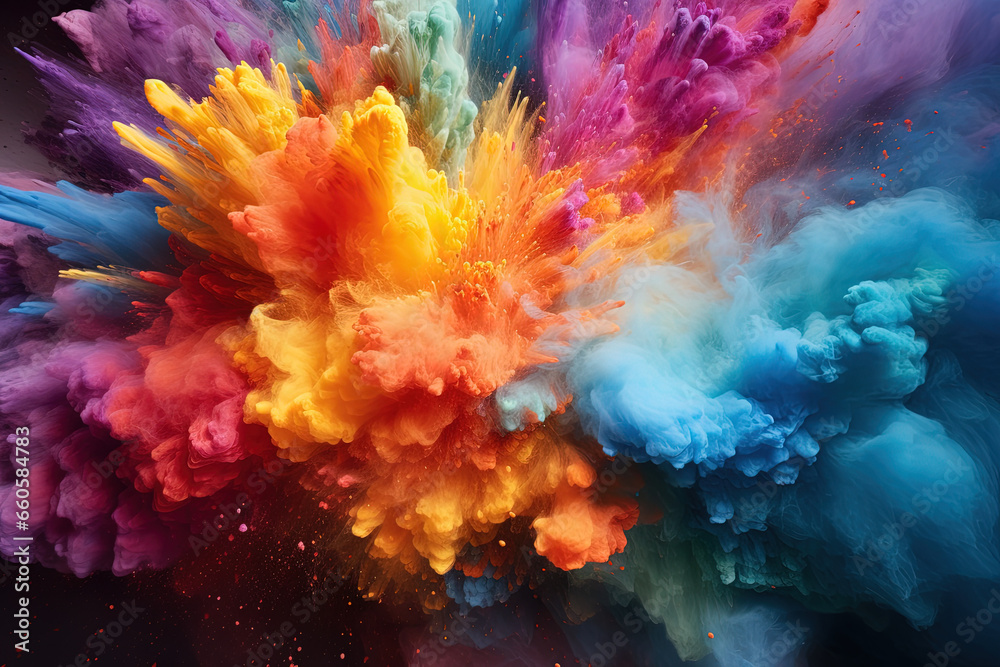 abstract backgrounds multicolored smoke explosion