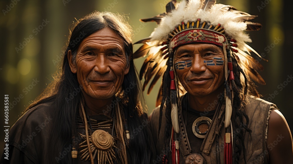 Native American Tribe - beautiful stock photo