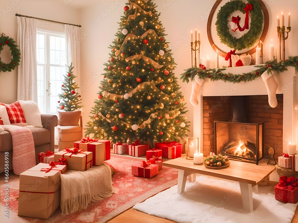 Cozy Christmas Room: Home's Holiday Magic Cozy Christmas Room: Home's Holiday Magic
