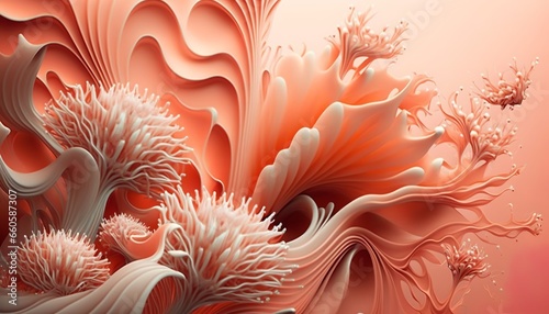 wonderful coral composition