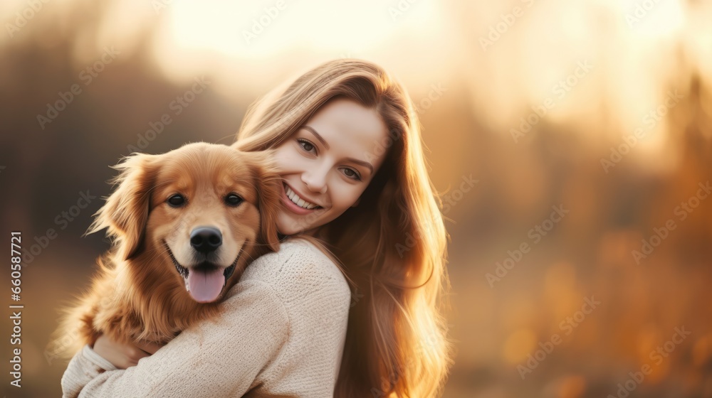 Photo that symbolizes pet love - fictional stock photo