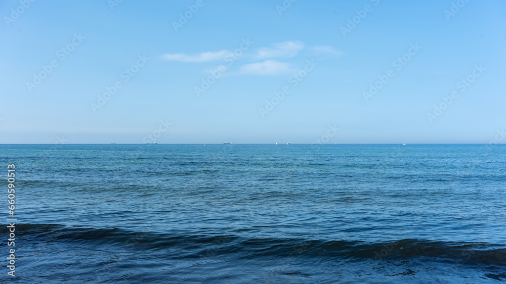 Fototapeta premium Clear sky above the Baltic Sea