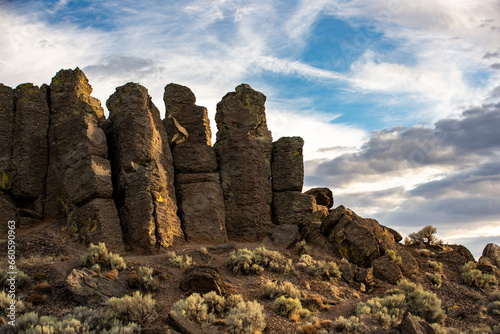 Canvas Print The Feathers Rock Formation at Frenchmans Coulee