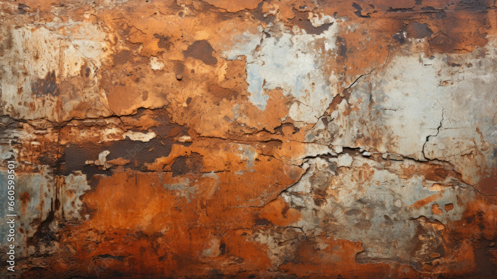 Rusted metal surface weathered aged orange brown HD texture background Highly Detailed
