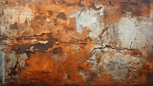 Rusted metal surface weathered aged orange brown HD texture background Highly Detailed © ArtStockVault