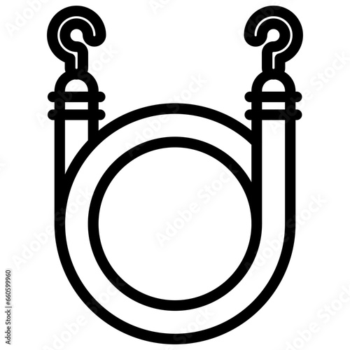 Bungee Cord Icon Style