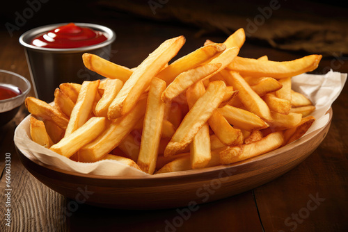Crispy French Fries Are Classic Snack