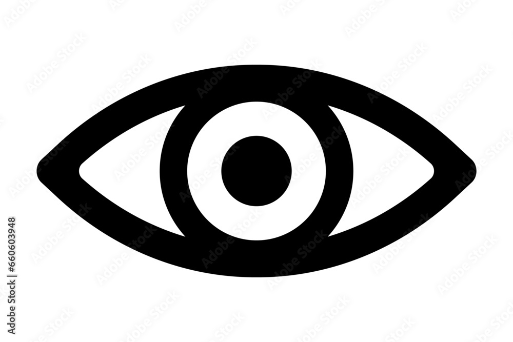 Human eye icon symbol. vector illustration