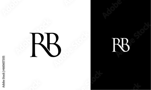 Initials RB Logo Design Vector