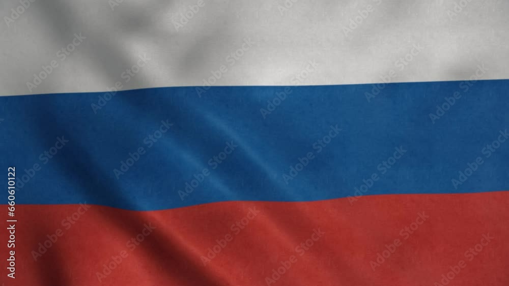 Russian national flag waving in the wind. Russia politics and news Russian national flag waving in the wind. Russia politics and news