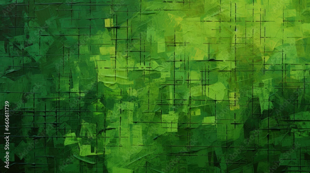 Abstract green grunge background with textured oil or acrylic brush strokes Abstract green grunge background with textured oil or acrylic brush strokes