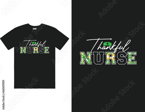 Thankful Nurse T-shirt design