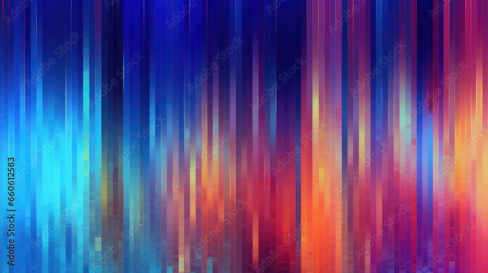 Abstract colorful neon background with vertical lines. Geometric striped shapes banner