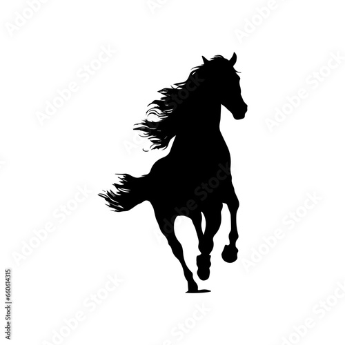 horse silhouette vector