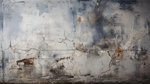 A stained wall bears the marks of time, with cracks and scratches telling stories of its wild and fluid existence