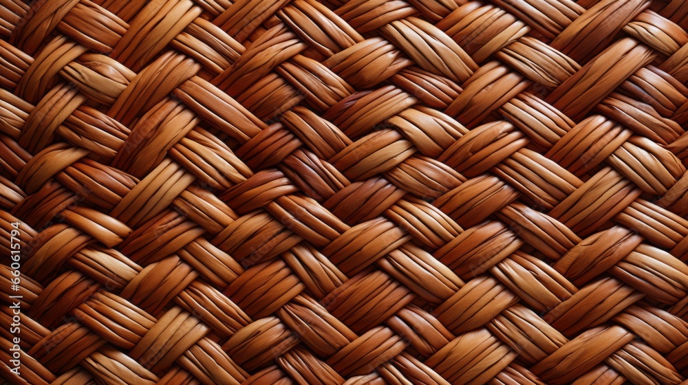 An intricate dance of nature and craftsmanship, the wicker basket's fabric pattern weaves a story of rustic charm and timeless elegance An intricate dance of nature and craftsmanship, the wicker basket's fabric pattern weaves a story of rustic charm and timeless elegance