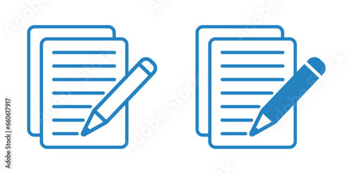 ikona notatnika z długopisem, plik wektorowy