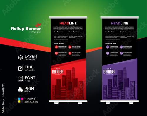 Eye catching, effective roll up banner