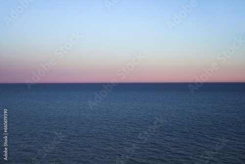 calm sunset over the ocean