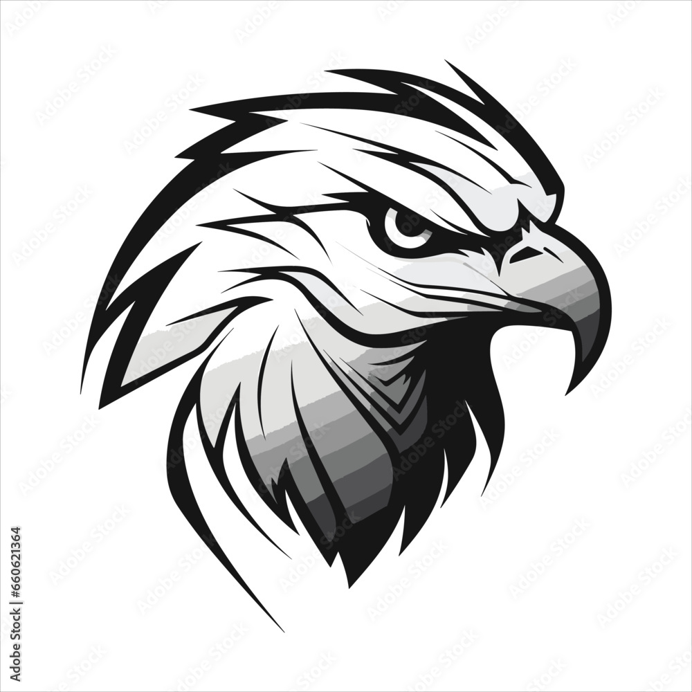 Minimalistic Eagle Cartoon Doodle Line Art Minimalistic Eagle Cartoon Doodle Line Art