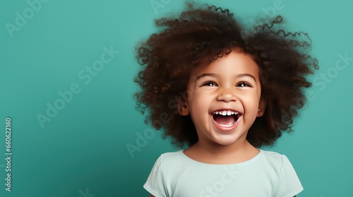 African girl laughing