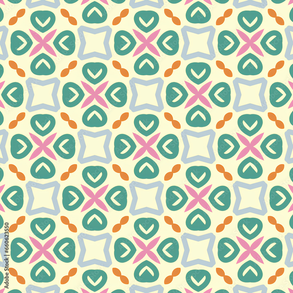 Seamless background pattern. Abstract decorative geometric pattern. Vector.
