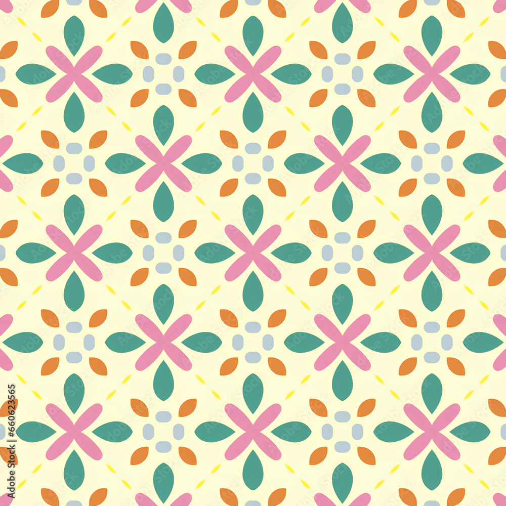 Fototapeta premium Seamless background pattern. Abstract decorative geometric pattern. Vector.