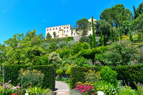 Gärten von Schloss Trauttmansdorff in Meran, Südtirol (Italien)