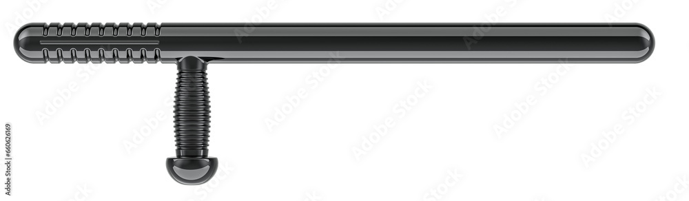Police Baton, Truncheon. 3D rendering isolated on transparent background Police Baton, Truncheon. 3D rendering isolated on transparent background