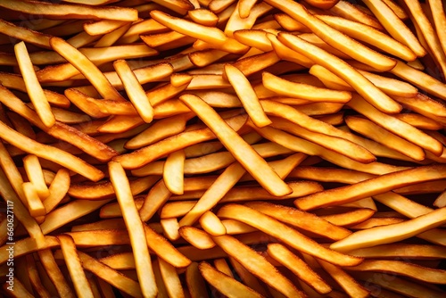 a crispy, golden batch of french fries.