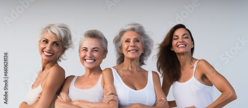 Happy multi generation women having fun together smiling