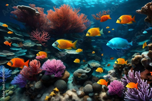 coral reef and fish © Irum