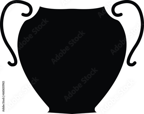 Amphora icons set. set of amphora vector icons for web design, Set of different funeral cremation urns isolated on white background