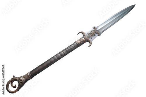 Traditional Dao Sword from Ancient China on isolated background