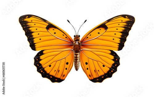 Realistic Butterfly Illustration on Transparent background © Flowstudio