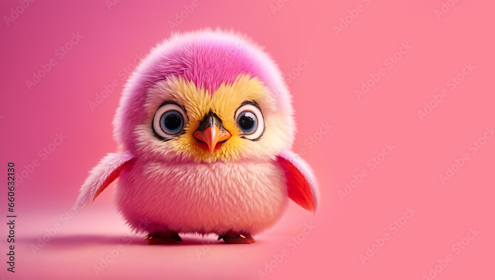 Cute cartoon penguin on a color background Cute cartoon penguin on a color background