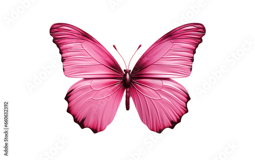 Detailed Butterfly Wings on Transparent background