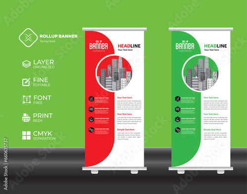 Eye catching, effective roll up banner