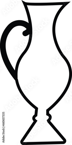 Amphora icons set. set of amphora vector icons for web design, Set of different funeral cremation urns isolated on white background