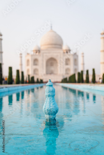 View on Taj Mahal, in Agra, India