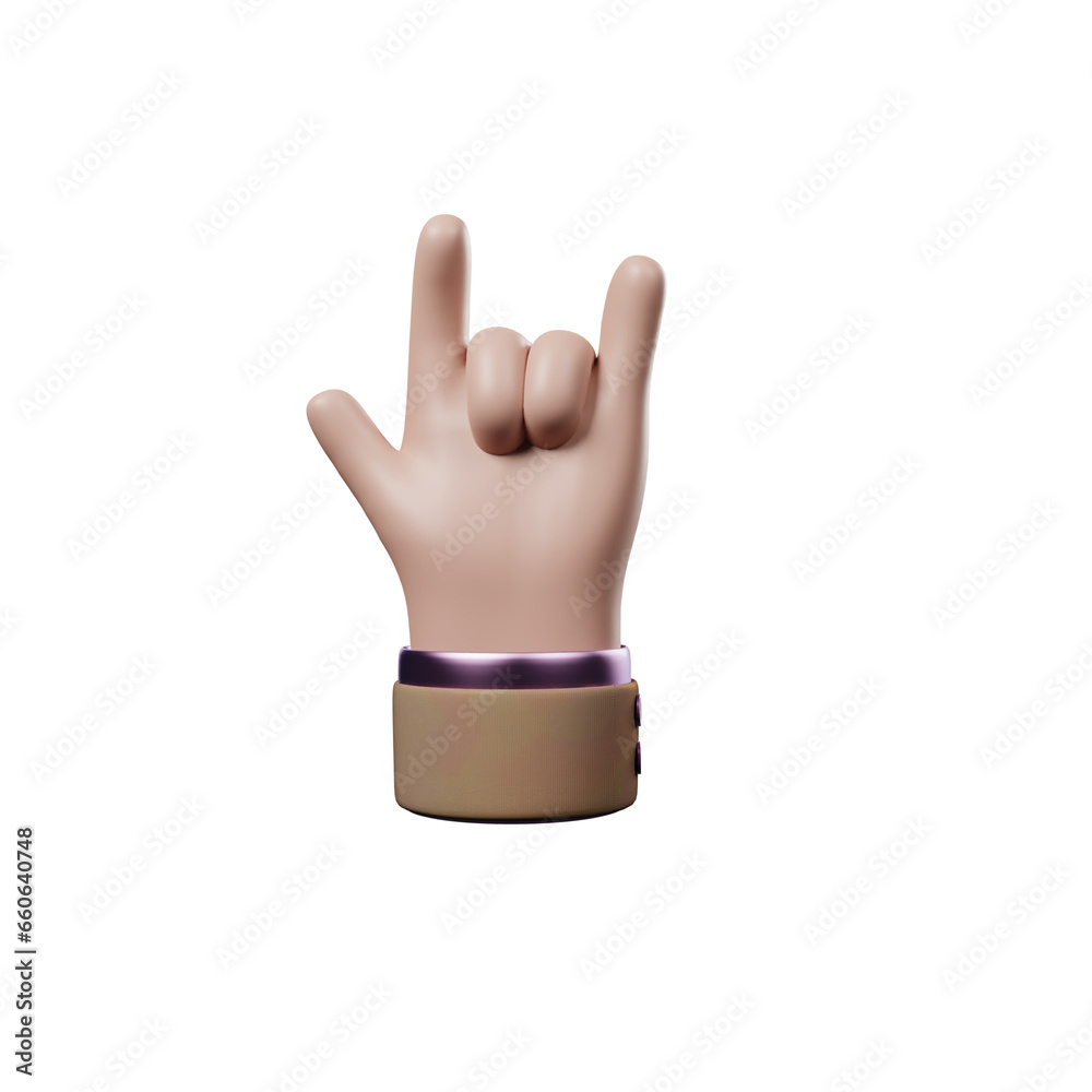 Hand of realistic 3d design in cartoon style. Transparent PNG Hand of realistic 3d design in cartoon style. Transparent PNG