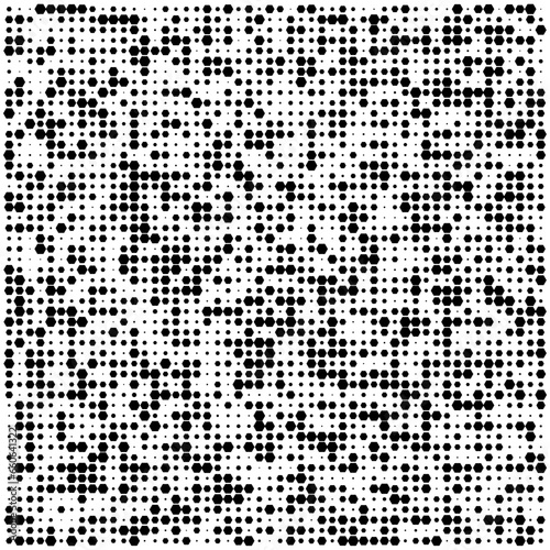 Hexagon random pattern background. Vector illustration.