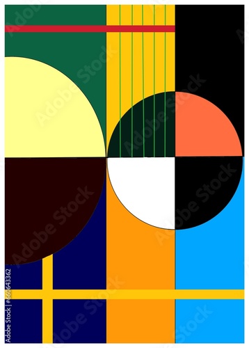 Geometrical configuration for wall decoration