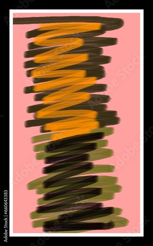 hand painted illustration for wall decoration