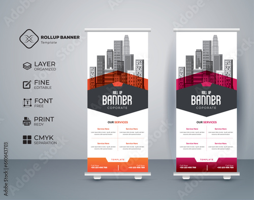 Eye catching, effective roll up banner