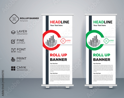 Eye catching, effective roll up banner