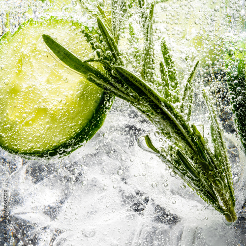 Fres and iced flavored water