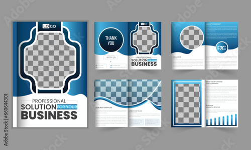 corporate company profile brochure template design (ID: 660644301)